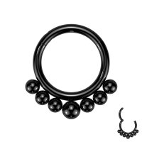 Titan Segmentring-Clicker Piercing mit Kugeln