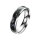 Silberner Finger-Ring mit Muschel-Splittern