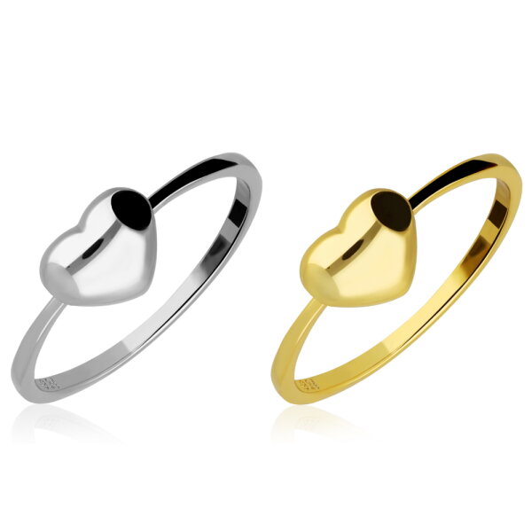 925 Silber Ring mit Herz