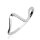 925 Sterling Silber Ring mit Welle und Kristallen