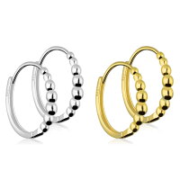 925 Sterling Silber mit Kugeln