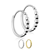 925 Sterling Silber mit Kugeln