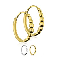 925 Sterling Silber mit Kugeln