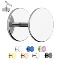 Ohrstecker zum Schrauben - Titan Fake Plug