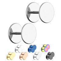 Titan Fake Plug Set - Ohrstecker zum Schrauben
