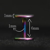 Mattes Titan Fake Plug Set - Ohrstecker zum Schrauben