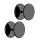 Mattes Titan Fake Plug Set - Ohrstecker zum Schrauben [05.] schwarz - 4mm