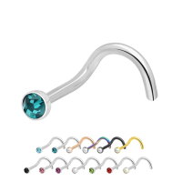 Nasenpiercing mit Kristall