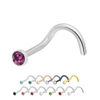 Nasenpiercing mit Kristall
