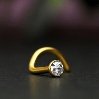 Nasenpiercing mit Kristall