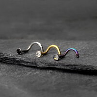 Nasenpiercing mit Kristall