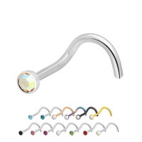 Nasenpiercing mit Kristall