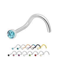 Nasenpiercing mit Kristall