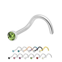 Nasenpiercing mit Kristall