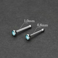 Nasenstecker mit Kristall