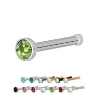 Titan Nasenstecker mit Kristall