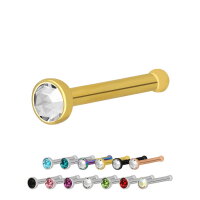 Titan Nasenstecker mit Kristall