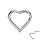 Titan Segmentring-Clicker Herz Piercing