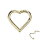 Titan Segmentring-Clicker Herz Piercing