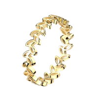 Goldener Ring mit Blättern