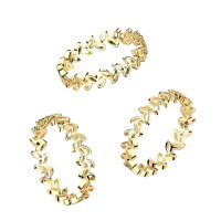 Goldener Ring mit Blättern