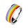 Silberner Ring mit Regenbogen