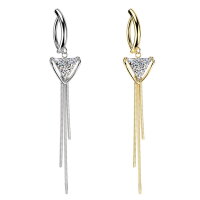 Piercing Banane-Spange mit Dreieck und Ketten