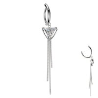 Piercing Banane-Spange mit Dreieck und Ketten