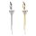 Piercing Banane-Spange mit Dreieck und Ketten