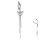 Piercing Banane-Spange mit Dreieck und Ketten