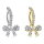 Piercing Banane-Spange mit Schleife und Kristallen