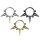 Segmentring-Clicker Piercing mit Spitzen
