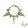 Segmentring-Clicker Piercing mit Spitzen