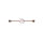 Rosegoldenes Industrial Piercing mit Einhorn