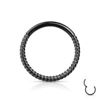 Geflochtenes Segmentring-Clicker Piercing