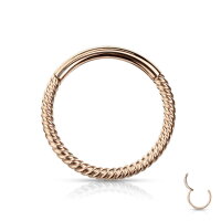 Geflochtenes Segmentring-Clicker Piercing