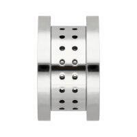 Atmungsaktiver Flesh Tunnel in Silber