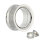 Double Flare Flesh Tunnel - Stahl - Silber - GEWINDE