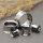Double Flare Flesh Tunnel - Stahl - Silber - GEWINDE