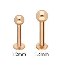 Piercing Labret - Stahl - Rosegold