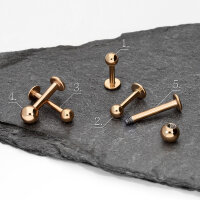 Piercing Labret - Stahl - Rosegold