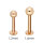 Piercing Labret - Stahl - Rosegold
