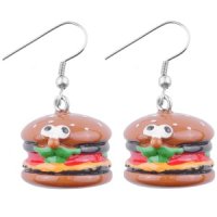 Dangle Earrings - Hamburger