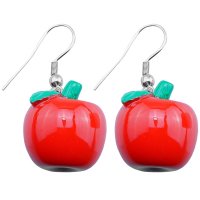 Dangle Earrings - Apple