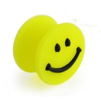 Silikon Plug - Gelb - Smiley