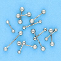 Piercing Stab - Stahl - Silber - 1.0mm