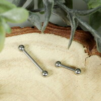 1.6mm Piercing Stab in Silber