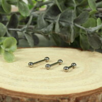 1.6mm Piercing Stab in Silber