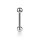 Piercing Stab - Stahl - Silber - 1.6mm