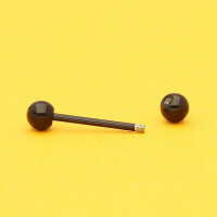 Piercing Stab - Stahl - Schwarz - 1.0mm